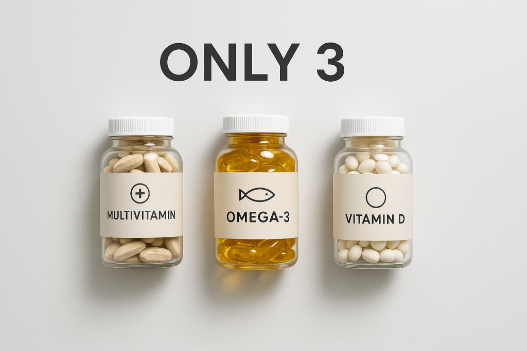The Only 3 Supplements You Actually Need (Science-Backed)