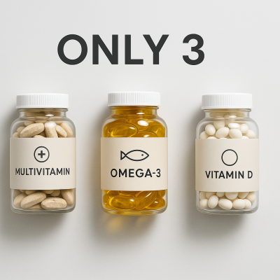 The Only 3 Supplements You Actually Need (Science-Backed)