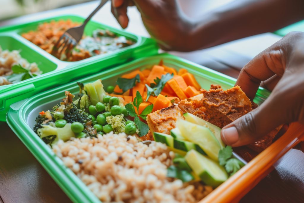 View ready eat delicious meal go